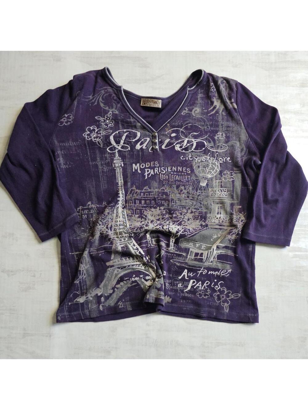 Title: vintage purple blue canyon graphic women y2k sweater